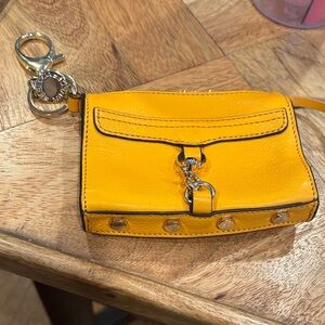 Rebecca Minkoff orange/Yellow Key & Card Holder, mini wallet